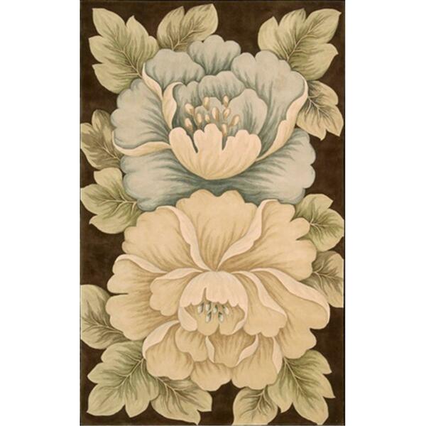 Nourison Tropics Area Rug Collection Brown 5 Ft 3 In. X 8 Ft 3 In. Rectangle 99446546074